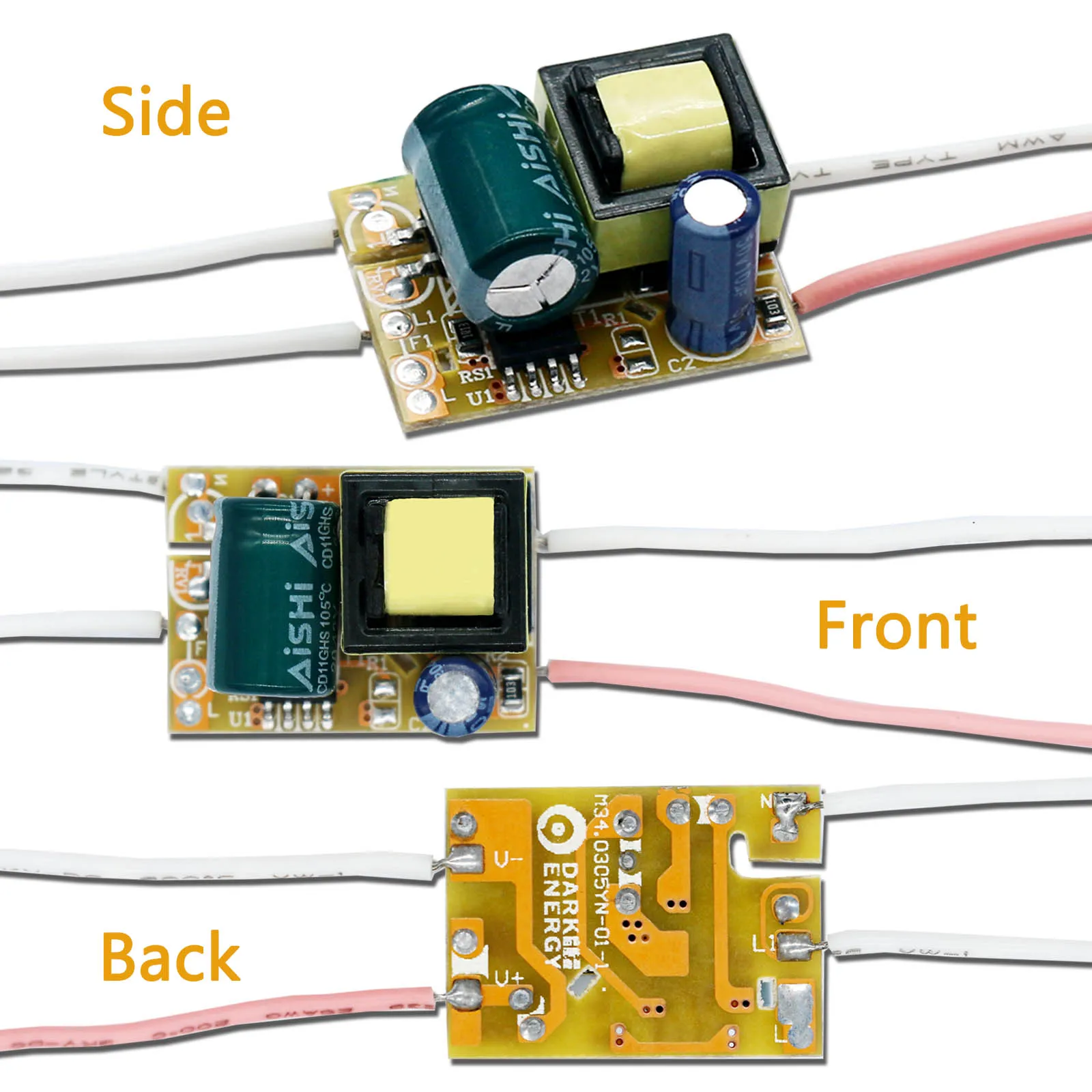 LED Driver 3-5W Power Supply Constant Current 200mA-300mA Automatic Voltage Control Lighting Transformers For LED Lights DIY