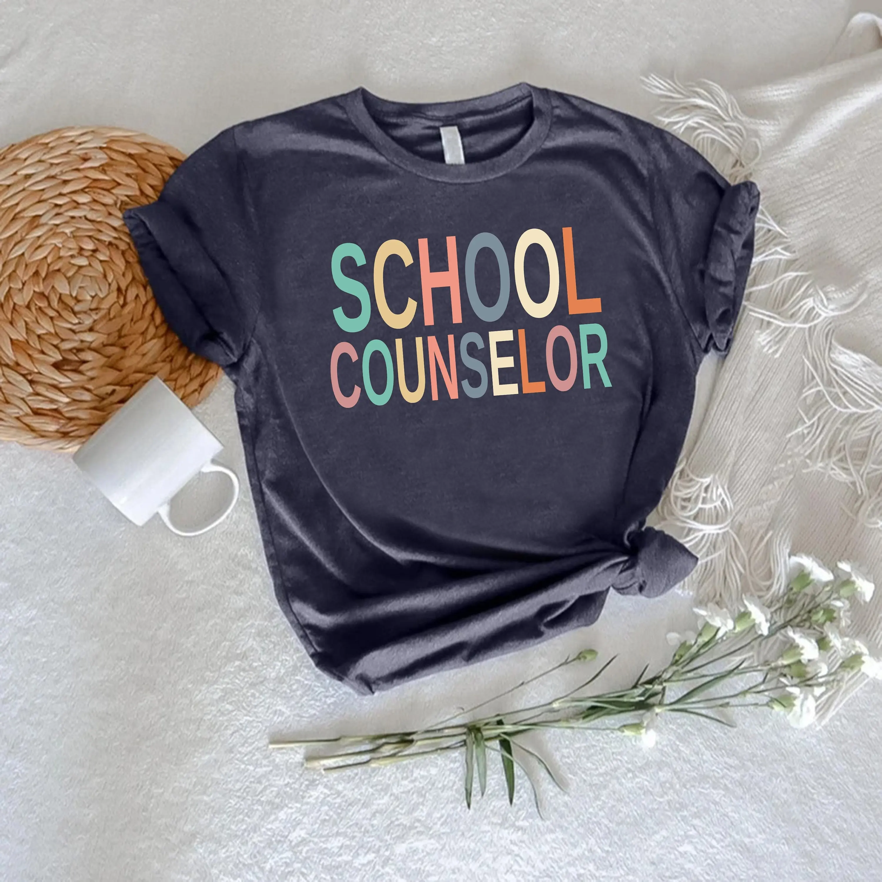 School Counselor T shirt Back To For Guidance Counseling Therapist First Day