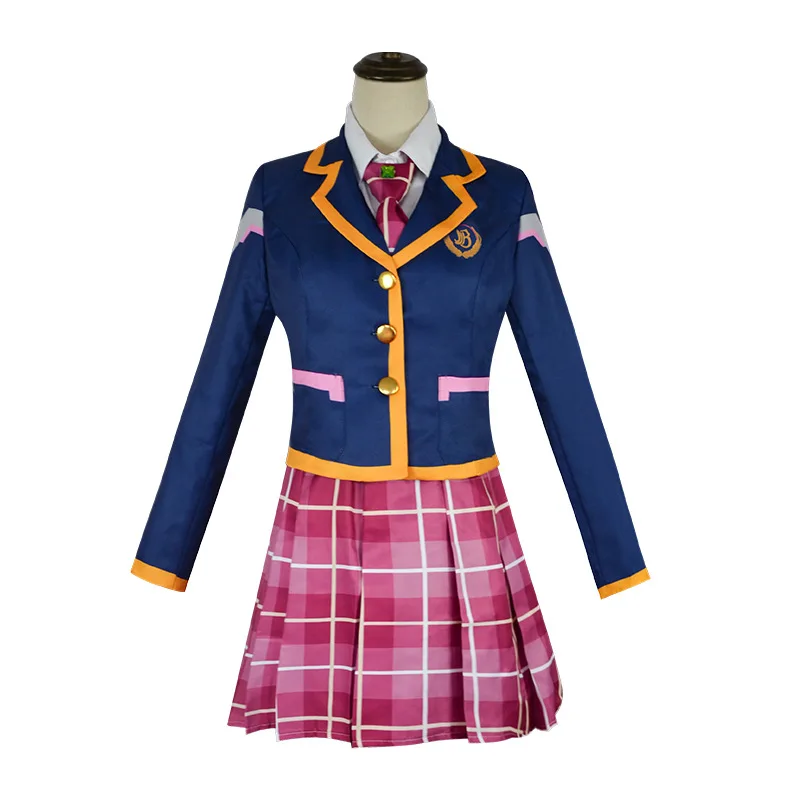 Overwatch D.Va Cosplay Costume Skirt Shirt Jacket Game Role Play School Uniform Halloween Christmas Carnival Full Set