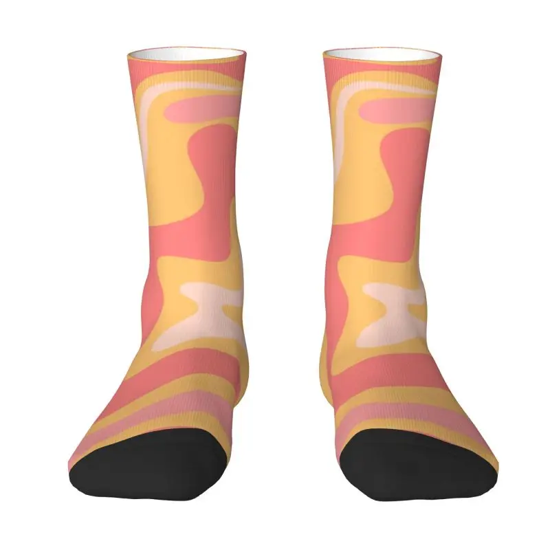 

Funny Men's Sage Liquid Swirl Abstract Pattern Dress Socks Unisex Comfortable Warm 3D Printing Crew Socks