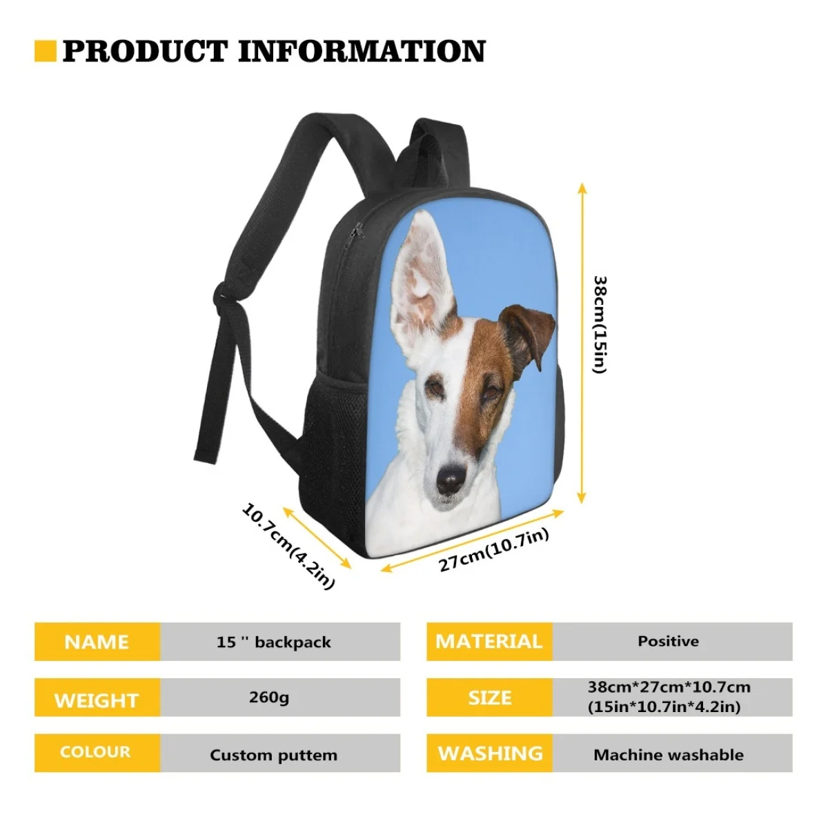 Cute Dog 3D Print School Bags For Girls Boys Kids Cartoon Backpack Bags zaini da viaggio per l'asilo nuovo regalo per la borsa del mese