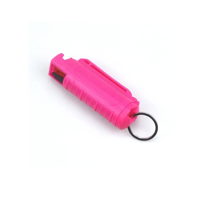 20ml EDC Reusable Pepper Spray Tank Bottle Plastic Case Emergency Empty Box Spray Shell with Key Ring Keychain Portable Housing