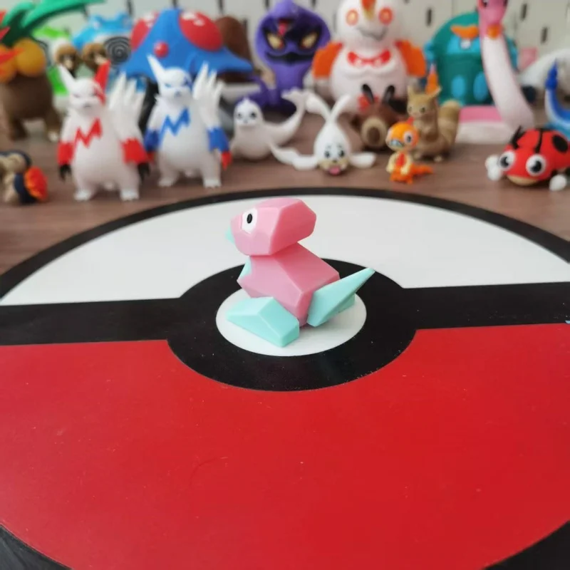 Аниме Pokemon Porygon Proportion World 1:20 Diy 3d печать экшн-фигурка модель Kawai настольное украшение статуя подарок-сюрприз