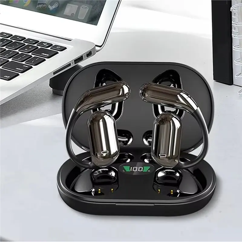 DTB7 Wireless Bluetooth 5.3 Headphones AI Translation Earbuds Smart Voice Real-Time Simultaneous Interpretation for Travel Khaki