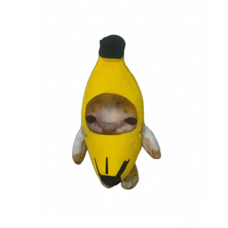 17 cm Banaan Kat Pop Hanger Sleutelhanger Huilen Gelukkige Banaan Kat, 1 stks/pak