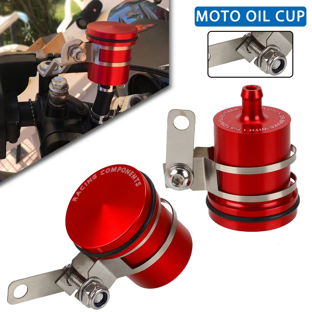 

Motorcycle Universal Brake Fluid Reservoir Clutch Tank Oil Fluid Cup For Honda GL1800 CRF1100L CB1100 CBR500R F 850 GS Adventure