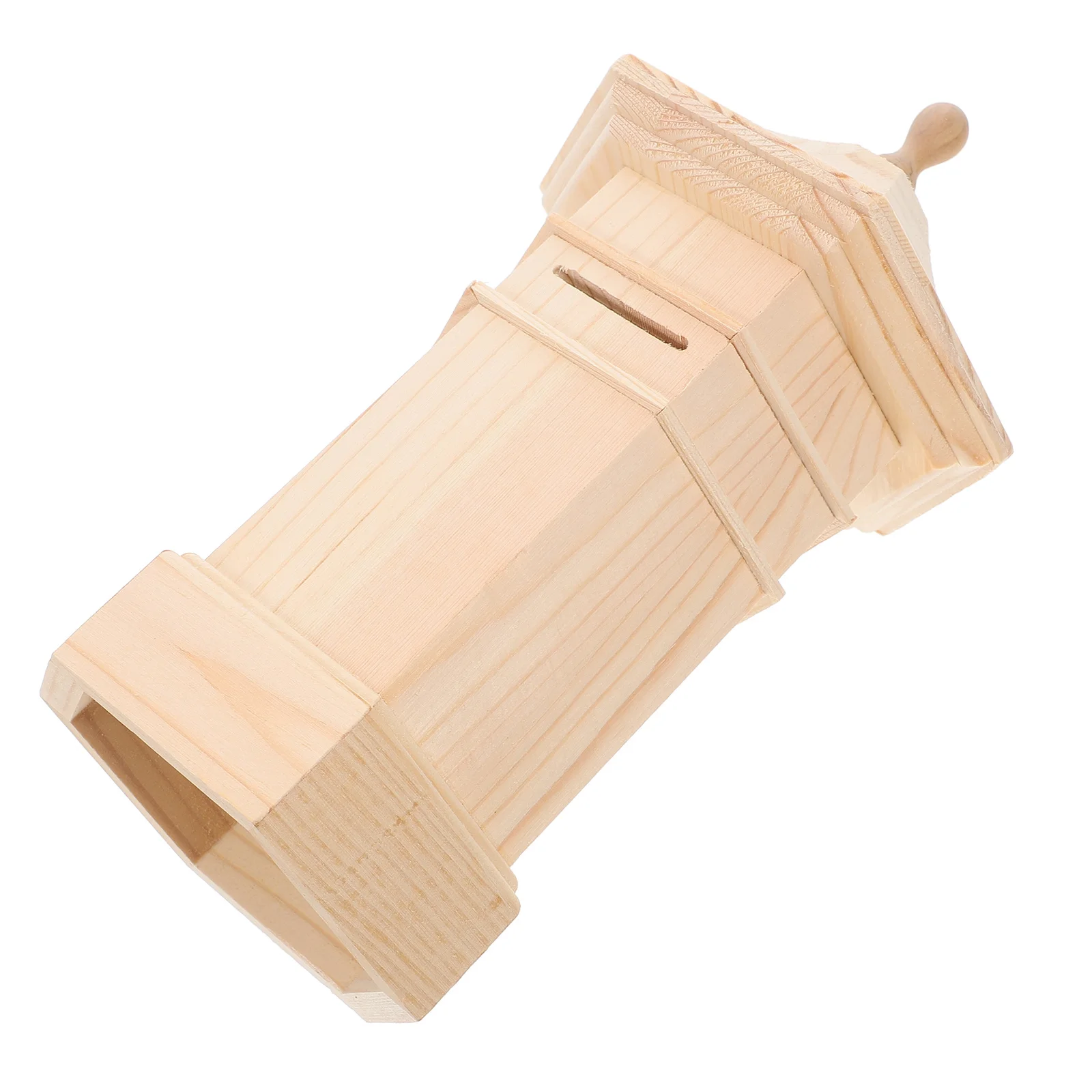 DIY خشبية أصبع البنك مكتملة حصالة الإبداعية النقدية توفير عملة البنك مونتيسوري مشروع للبنين بنات حصالة للنقود