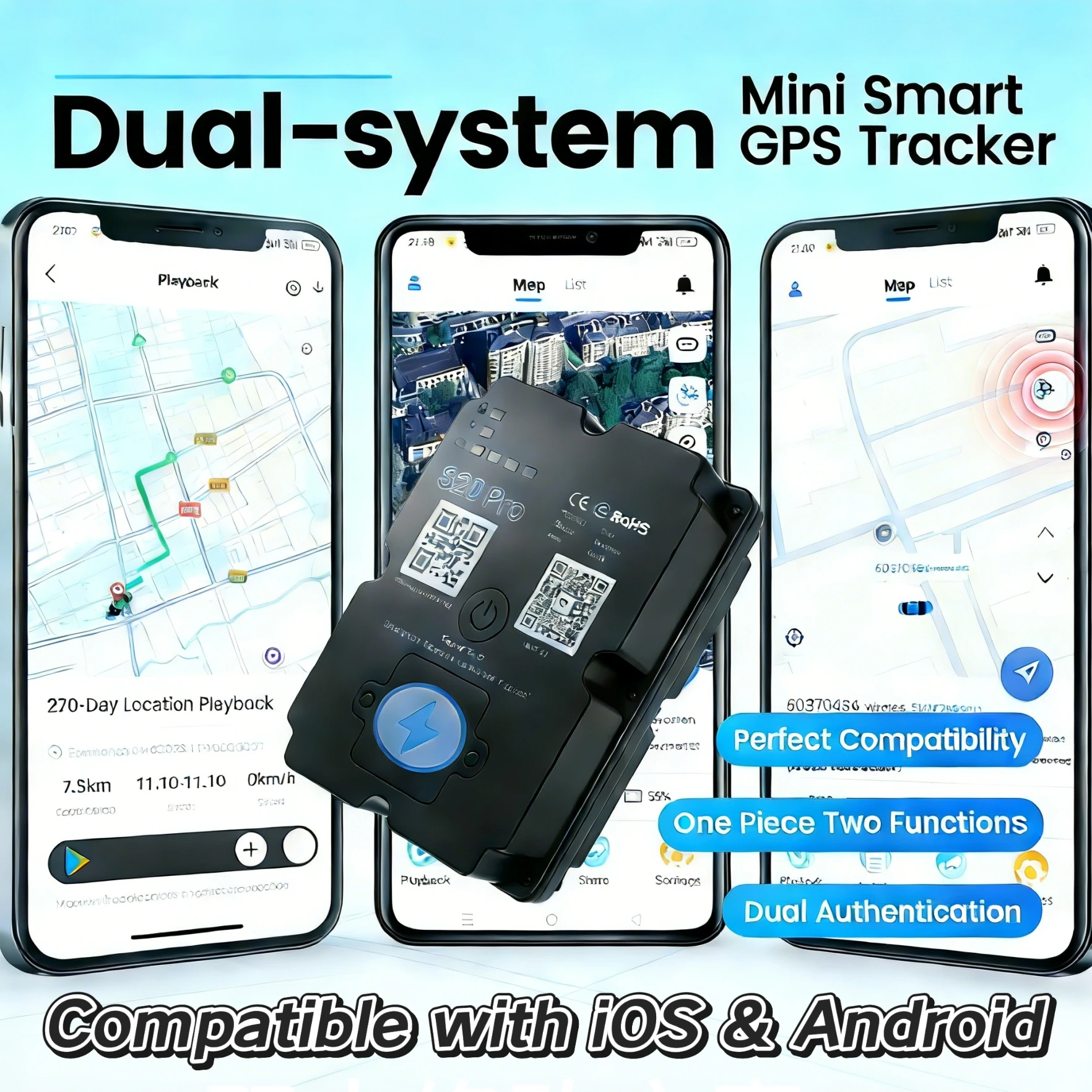 4G LTE GPS Car Tracker Anti-Theft Device, 7500mAh Long Standby, IP67 Magnetic, Real-Time Tracking, Subscription Required