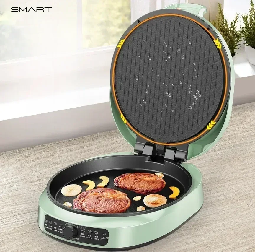 Electric baking pan. Suspended pancake machine. Temperature control. Double-sided heating. Pancake machine & pots and pans