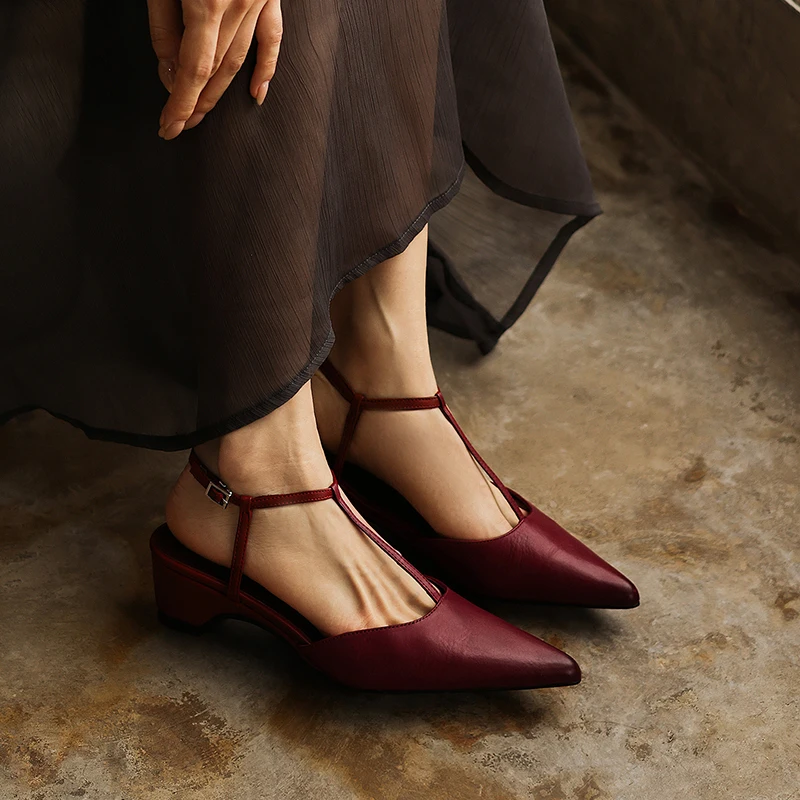 Damskie sandały slingback z pr – Low Block Heel Pump recenzja i cena