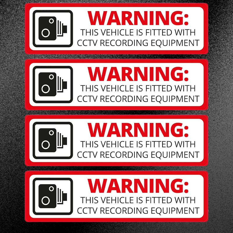 

4CPS видеорегистратор, камера записи, автомобильные наклейки, водонепроницаемые для авто, окна, багажника, предупреждение, виниловые наклейки, прочное украшение