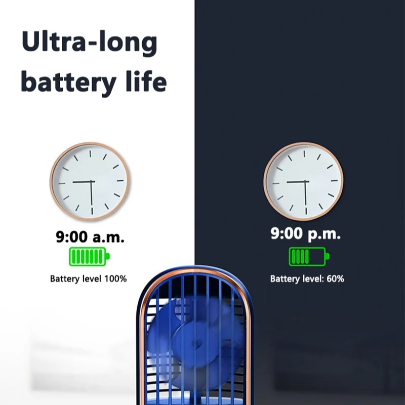 مكيف هواء صغير من Xiaomi MIJIA، مجفف شعر قابل للتعديل 720 درجة، شحن USB، بطارية كبيرة، محرك مزدوج، مكيف هواء محمول