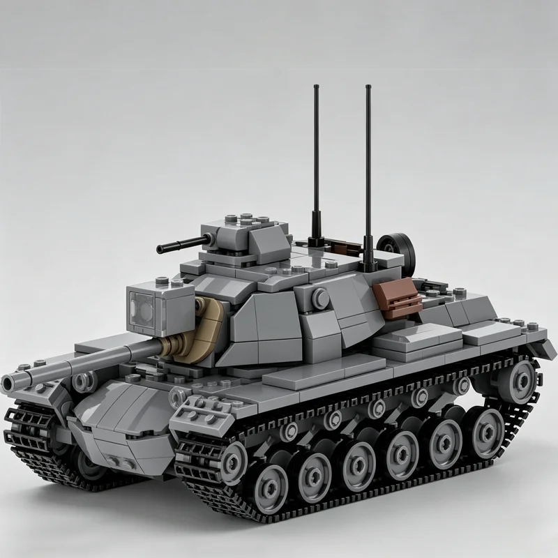 Nouveau modèle de char M48 Patton militaire armé de 996 pièces, blocs de construction technologiques, briques d'assemblage DIY, jouet, cadeau de vacances