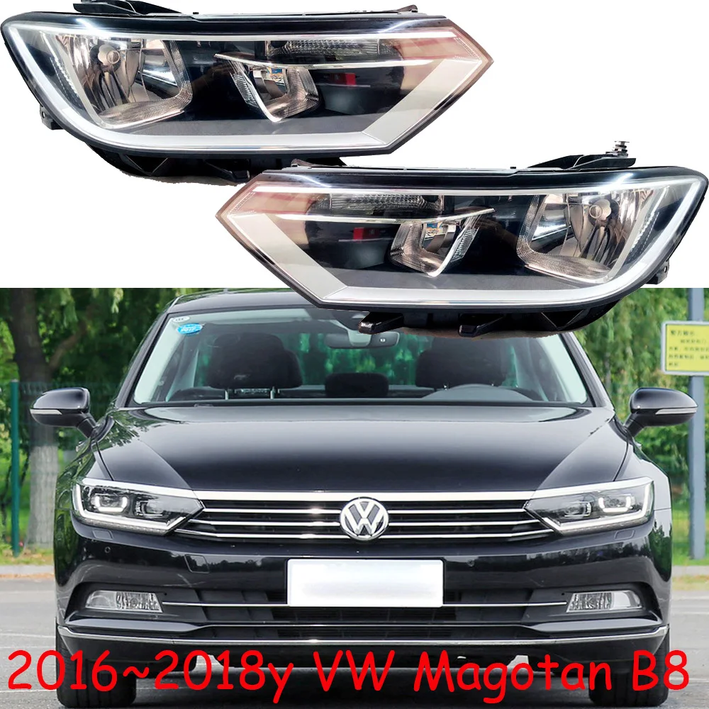 1pcs car bumper Magotan headlamp for Volkswagen Passat headlight 2016~2019y car accessories head lamp for VW passat fog light