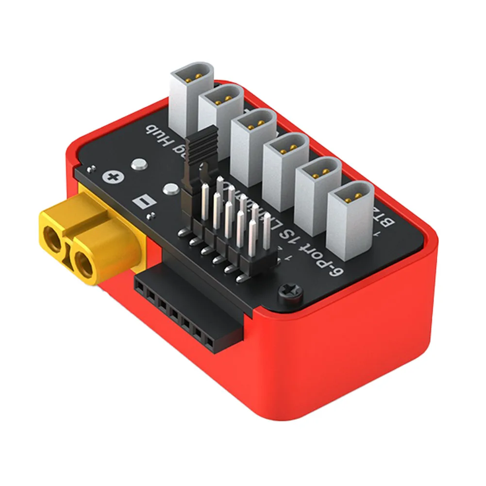 6-Port 1S Lithium Battery Charging Hub For LiPo Charging Extension Module With PH2.0 BT2.0 Connector Supported For B6neo
