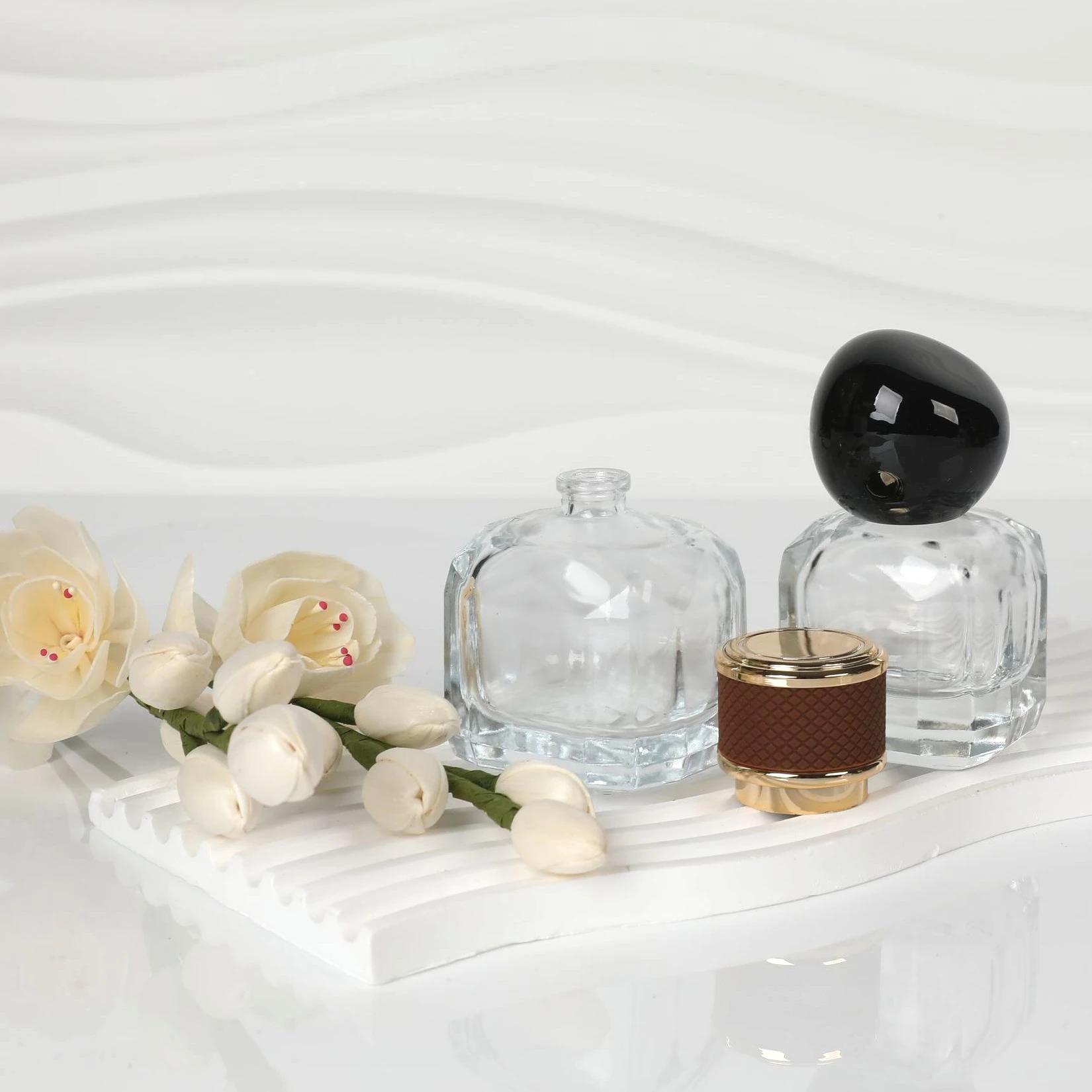 

3PCS 30ml Creative Design Glass Spray Bottle Leak-proof Bayonet Perfume Atomizer Dispenser Bottle Travel Portable Container Vial