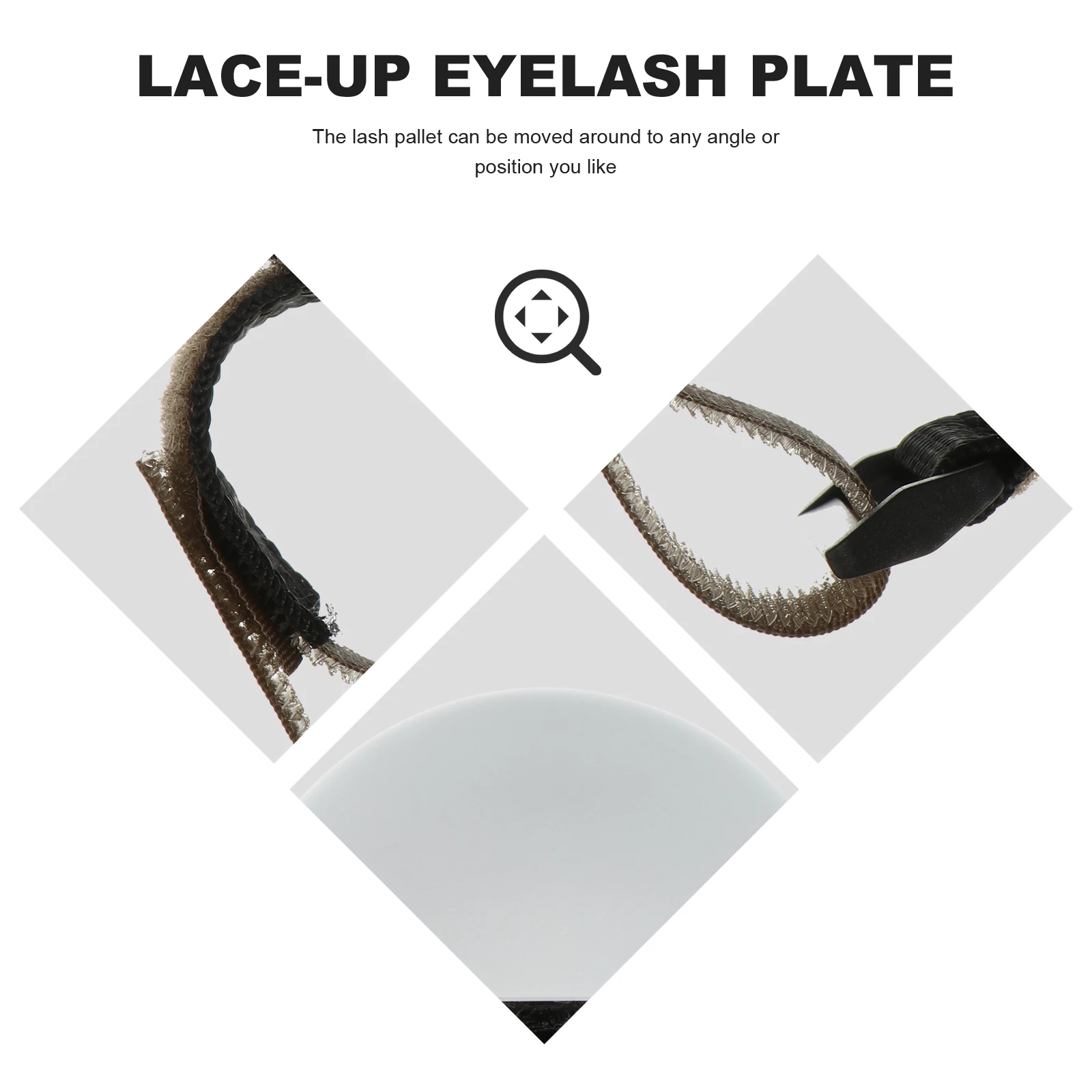 

Eyelash Board Acrylic Fabric Tray Grafting Holder Display Stand Extension Pallet Lightweight Durable Easy Clean Carry Adjustable