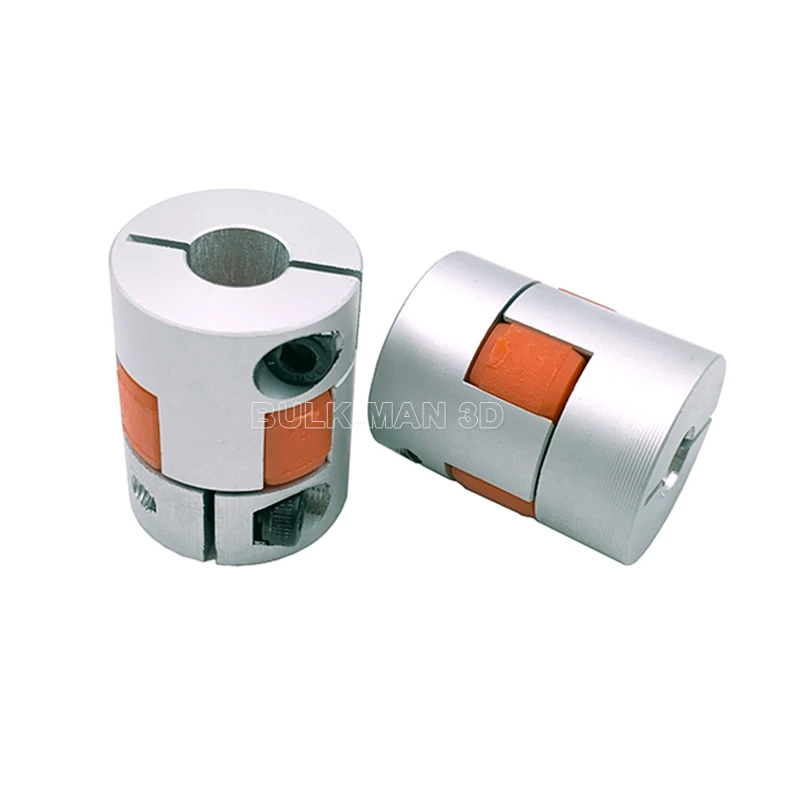 Due griffe D25L30 accoppiatore alluminio prugna giunto albero flessibile connettore motore passo-passo CNC 6.35mm 7mm 8mm