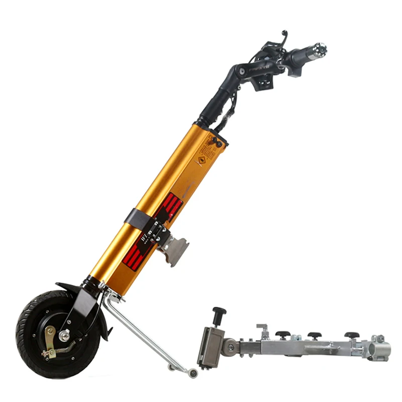 3 Types Brackets Wheelchair Connecting  WISKING Q6 Handicapped Wheelchair Tractor Handbike for Disabled