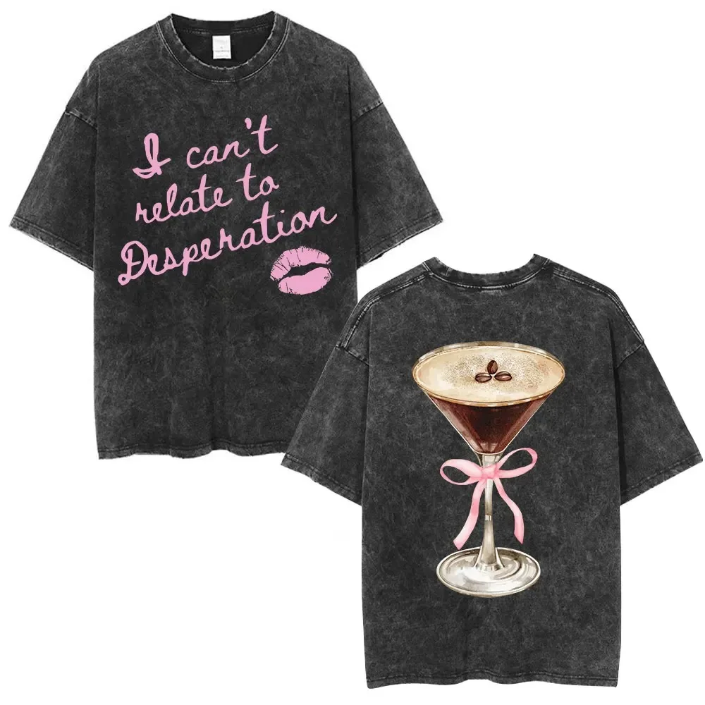 غسلها خمر سابرينا نجار غلاف الألبوم الجرافيك تي شيرت الرجال النساء موضة البوب الموسيقى تي شيرت الذكور عادية المتضخم تي شيرت #2