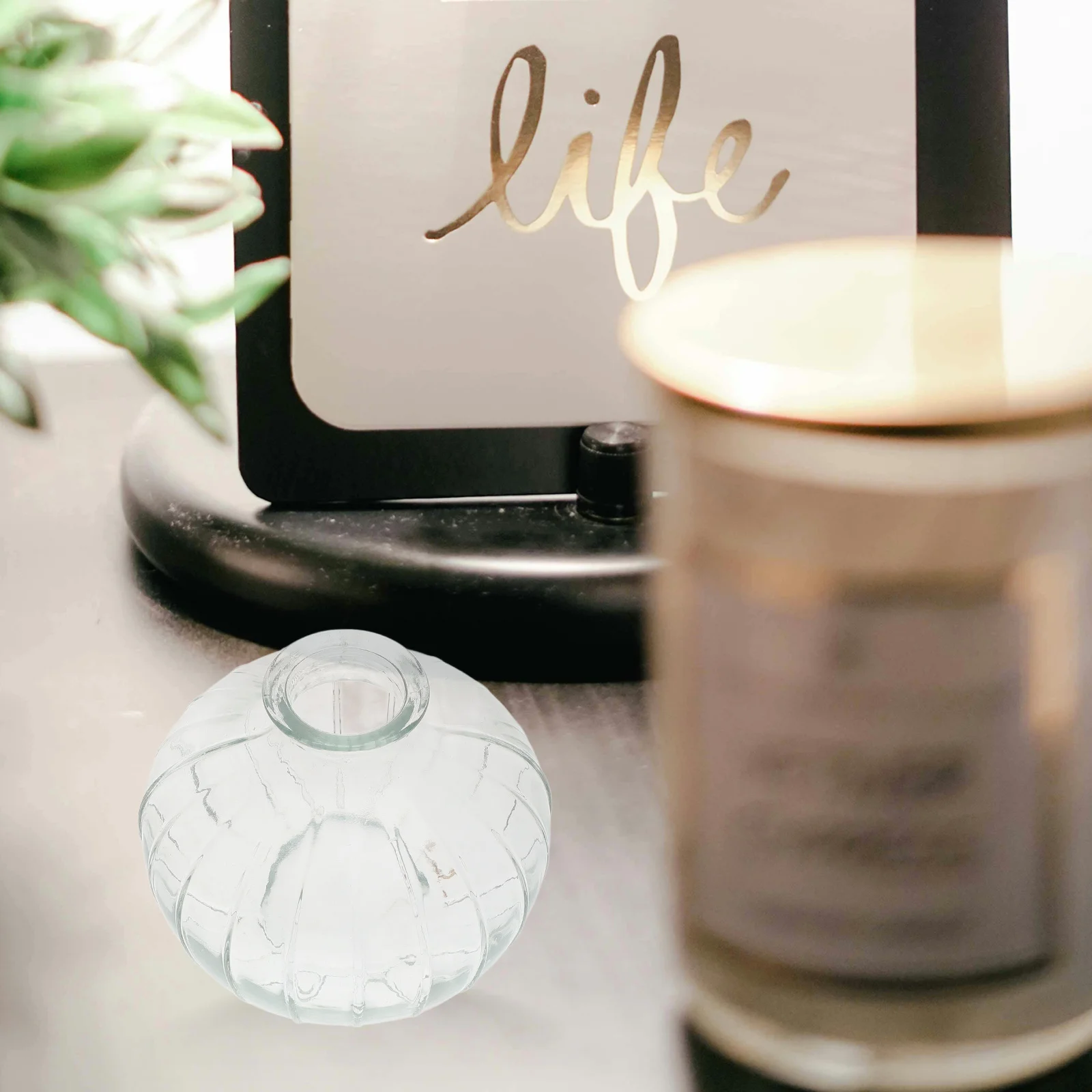 

Vintage Vase Home Decor Glass Container Transparent Ornament Wedding Decoration Pot for Living Room Dining Table Centerpiece