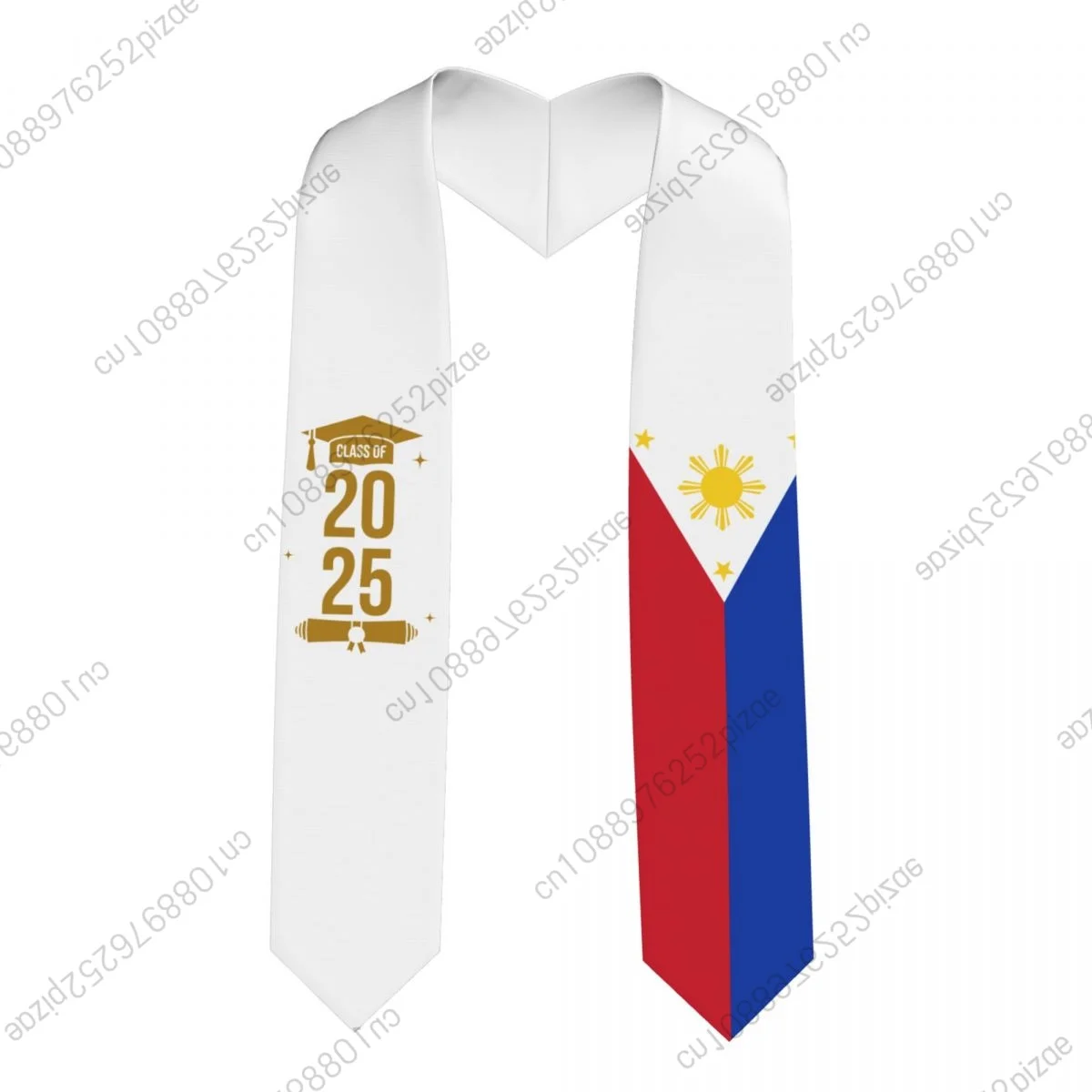 

Новый филиппинский флаг, класс 2025, 183*13 см, выпускной палантин, шарф с поясом для международных студентов, гордый