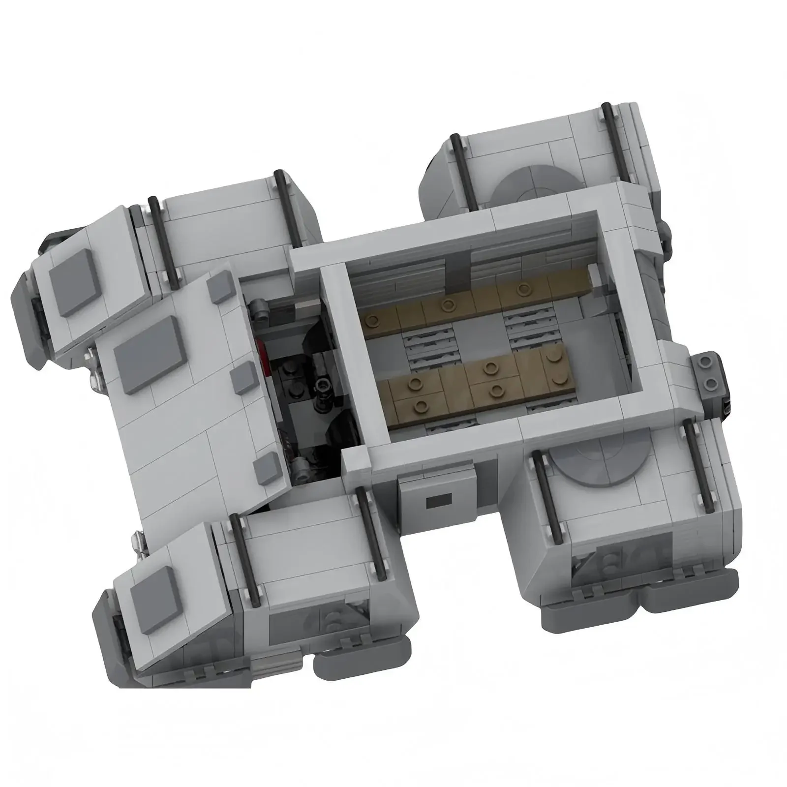 Idea Schweres Imperiales APC-Fahrzeug Bausteine MOC Space War Serie Panzermodell DIY Kinder-Puzzle Bausatz Spielzeug Geburtstagsgeschenk – Detail 3