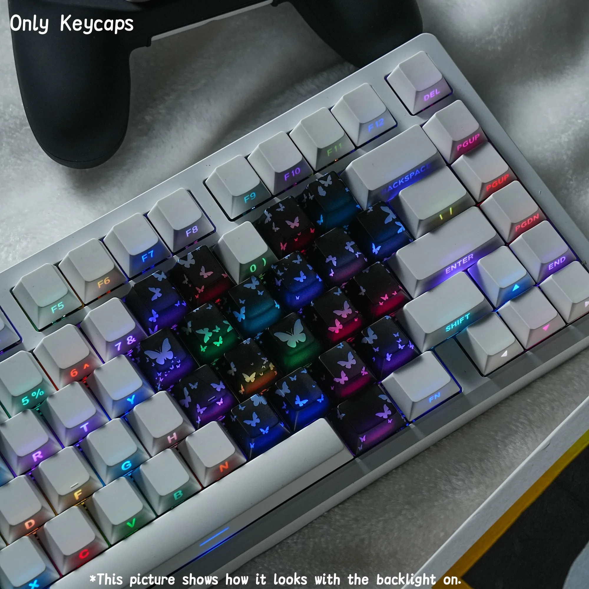 

Милые игровые колпачки для клавиш с дизайном сердца-бабочки, индивидуальные пустые колпачки для клавиш для магнитной клавиатуры, механическая клавиатура, черный, розовый, красный, фиолетовый