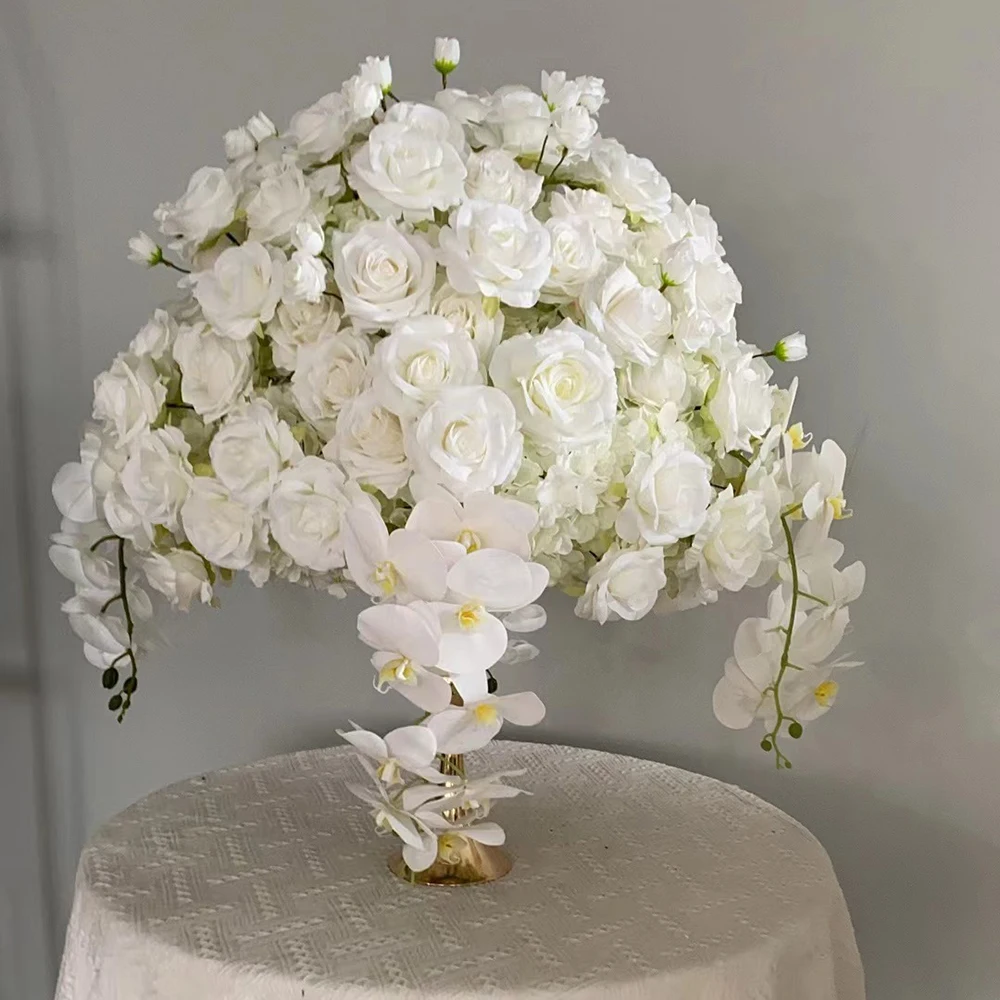 

Colorful Artificial Flower Decoration Blue Purple Artificial Rose Hydrangea Flower Balls For Wedding Center Piece