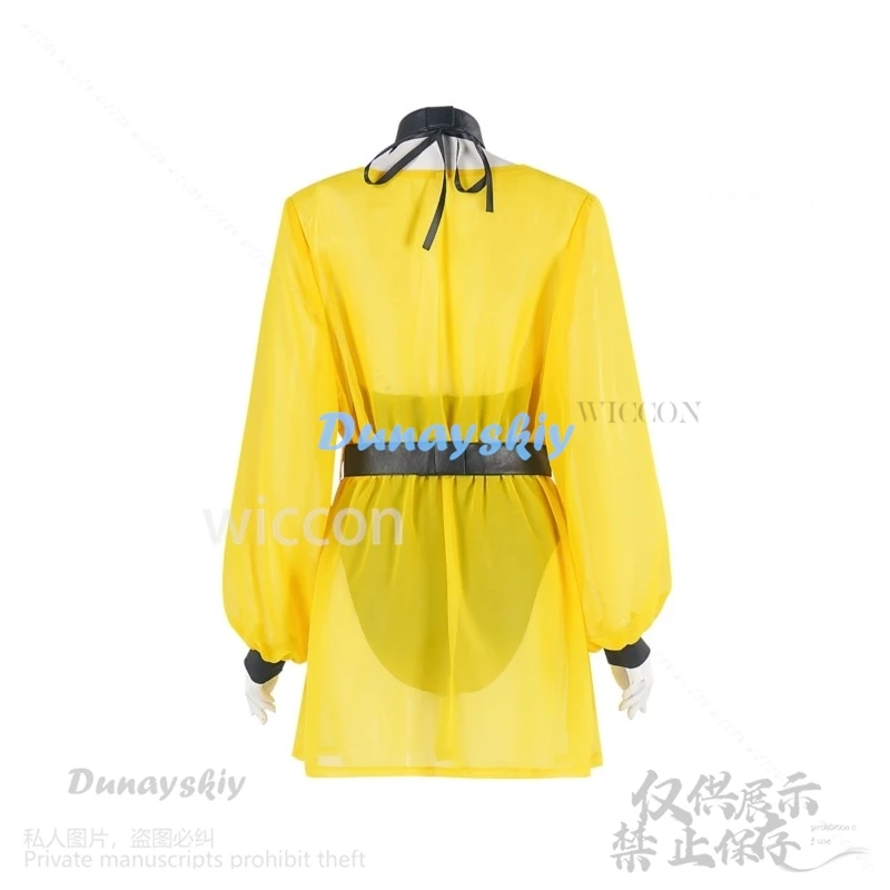 Anime Movie Watcherr Cosplay Silk Spectre Costume Sexy Jumpsuit Yellow Dress Lolita Cos Halloween Christmas For Woman Customized