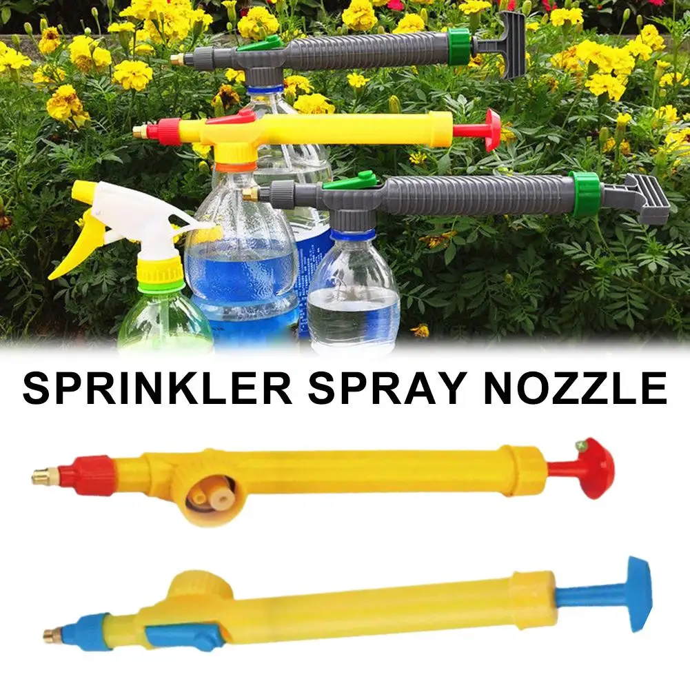 High Pressure Air Pump Manual Sprayer Adjustable Drink Bottle Spray Head Nozzle Garden Watering Tool Sprayer Agriculture Tools