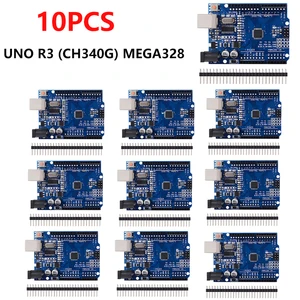 1-10 bộ phận chính thức UNO R3 (CH340G) MEGA328P CHIP cho Arduino Uno R3 + USB/Type-C Cáp Atmega328p-AU 16MHz Tấm phát triển 12 Bán hàng chính Atmega Arduino - №10