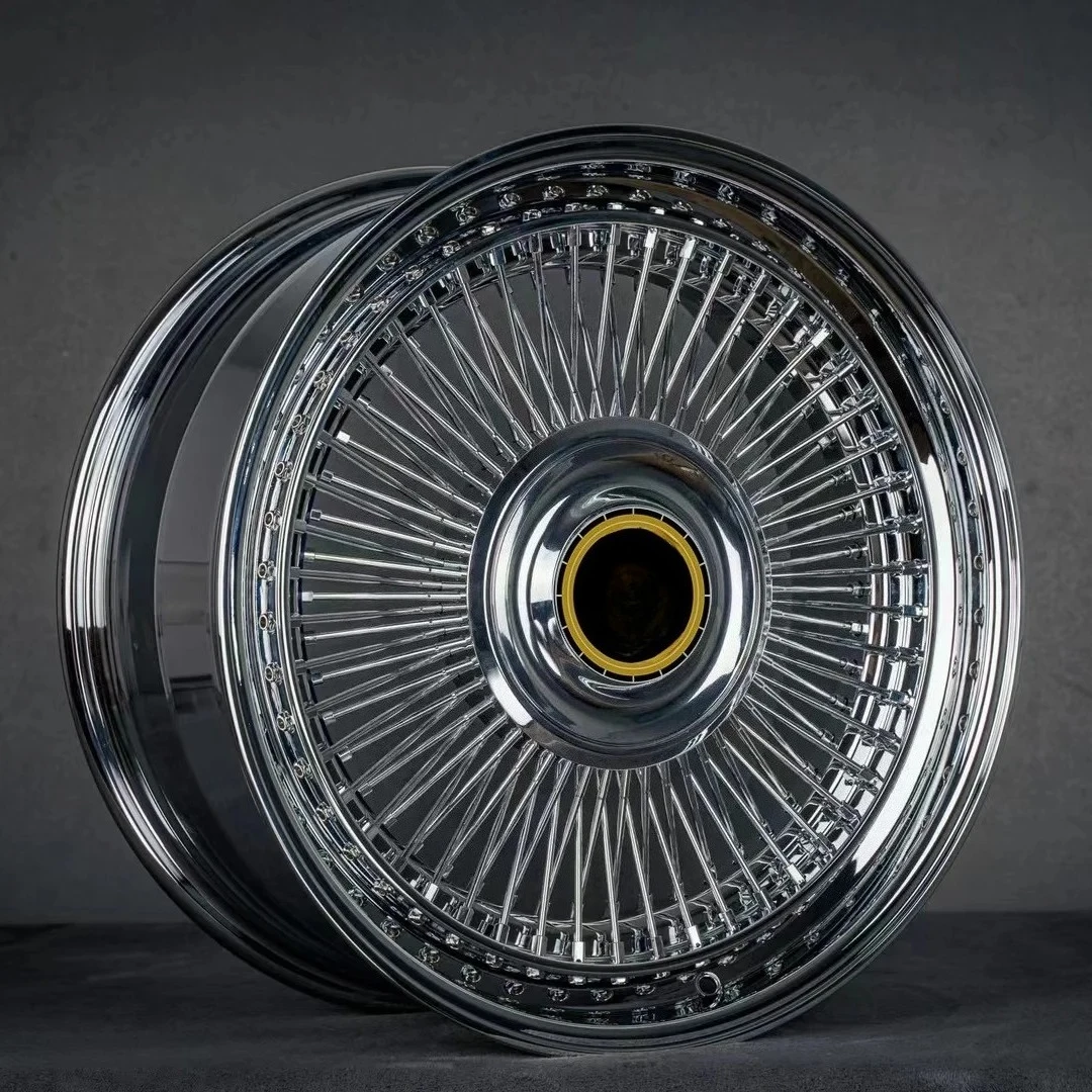 New Style Wire Spoke Rims Rims 17 18 19 20 21 22 23 24 Inch Wire Sopke Wheels 2 Piece Wheel