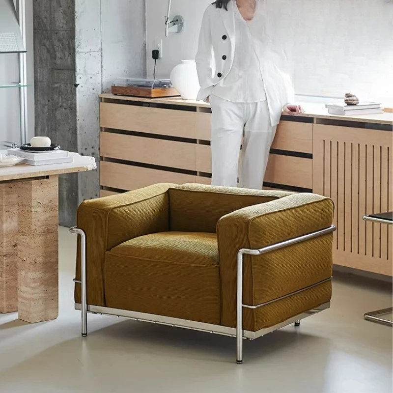 

Диван в стиле средневекового ваби-саби для гостиной, одноместный, из вельветовой ткани