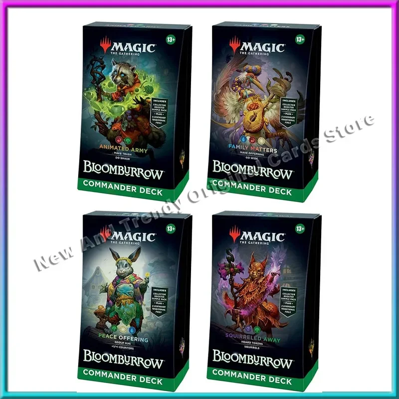 

Оригинальные Карты Magic The встреча (MTG) Bloomburrow Commander Deck Box ограниченный выпуск TCG Card коллекционная игрушка подарок