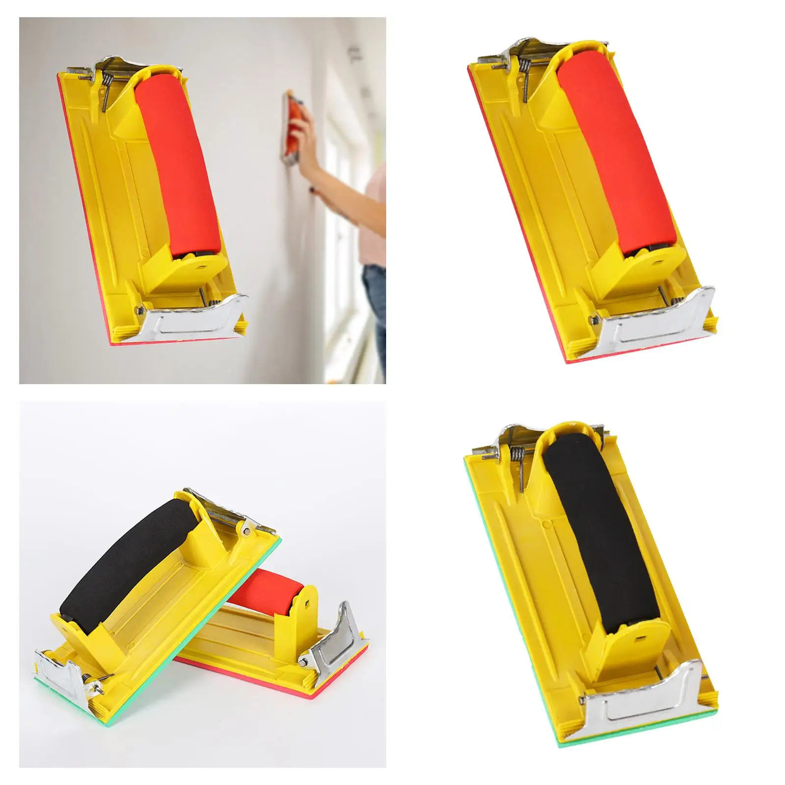 Pp Hand Sander Block Concrete Float Trowel Rubber Skimming Scraper Plastering Spatula Construction Hand Tools Sanding Wedge for