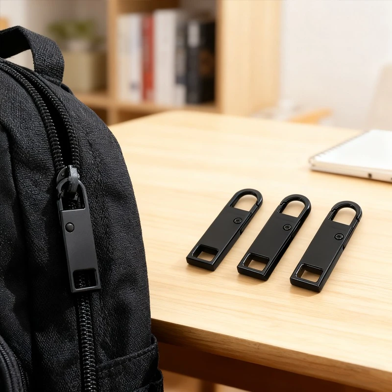 Zipper Handle Mend Fixer Tab Metal Zipper Pull Replacement for Luggage Clothing Jackets Boots
