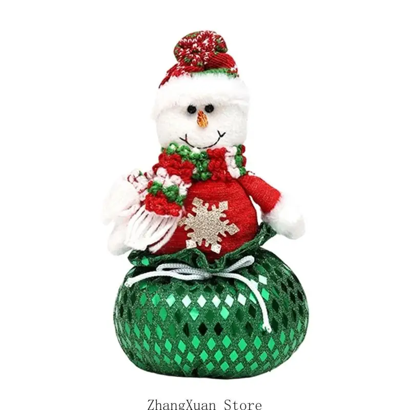 Home-Figurenstück mit gewebter spitzer Kappe und freistehender glitzernder Basis, weihnachtlicher Akzent für Innenschränke 3XUF – Detail 5
