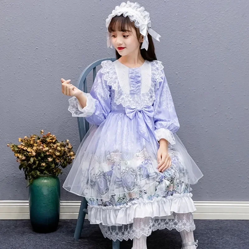 فستان الأميرة لوليتا للفتيات ، فستان خيالي ، عيد الهالوين ، حفل الكرنفال ، التانغو ، الكرة ، تأثيري ، هدايا عيد الميلاد