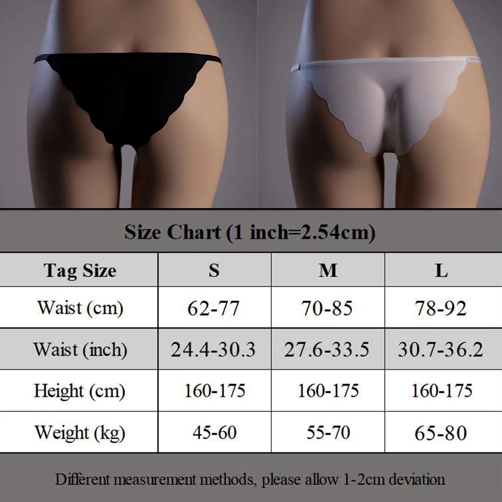 ​Sexy Women Sheer Seamless Panties Low-Rise G-string Thongs Lingerie Underwear