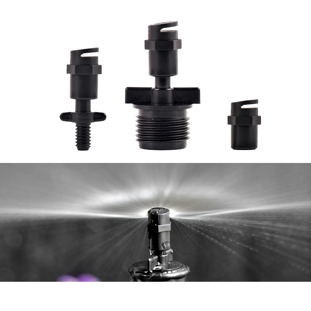 

10Pcs Garden Irrigation 180 Degree Refraction Nozzle 1/2" Threaded Misting Sprinkler plant watering sprinklers