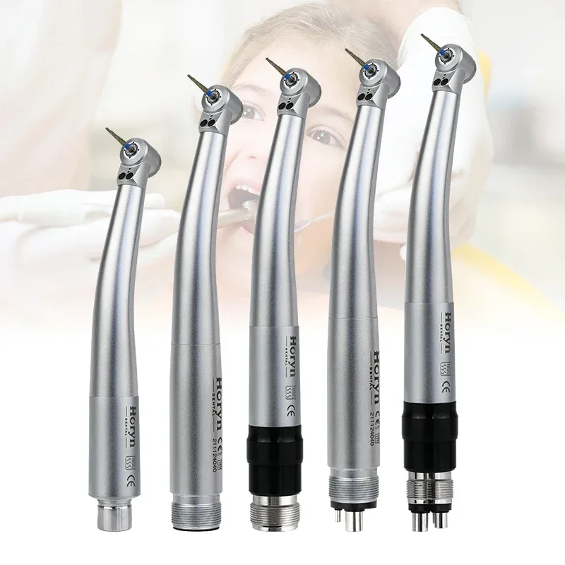 Open Core High Speed Den tal Mini Head 2 Led Handpiece For Children