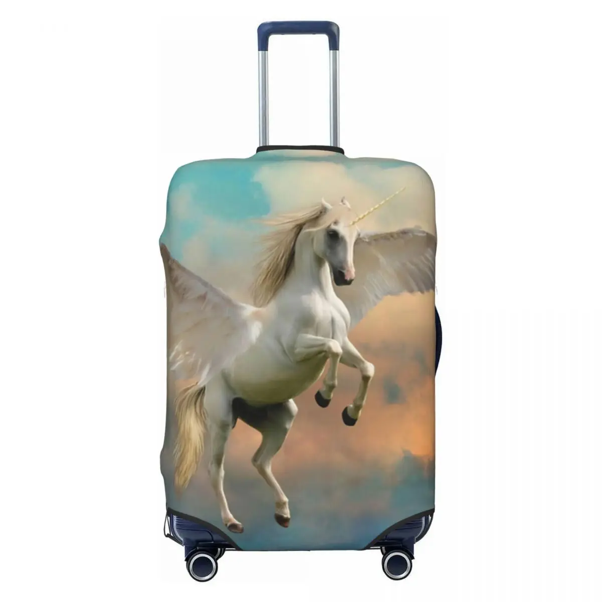 

Unicorn In Flight Print Luggage Protective Dust Covers Elastic Waterproof 18-32inch Suitcase Cover Travel Accessories