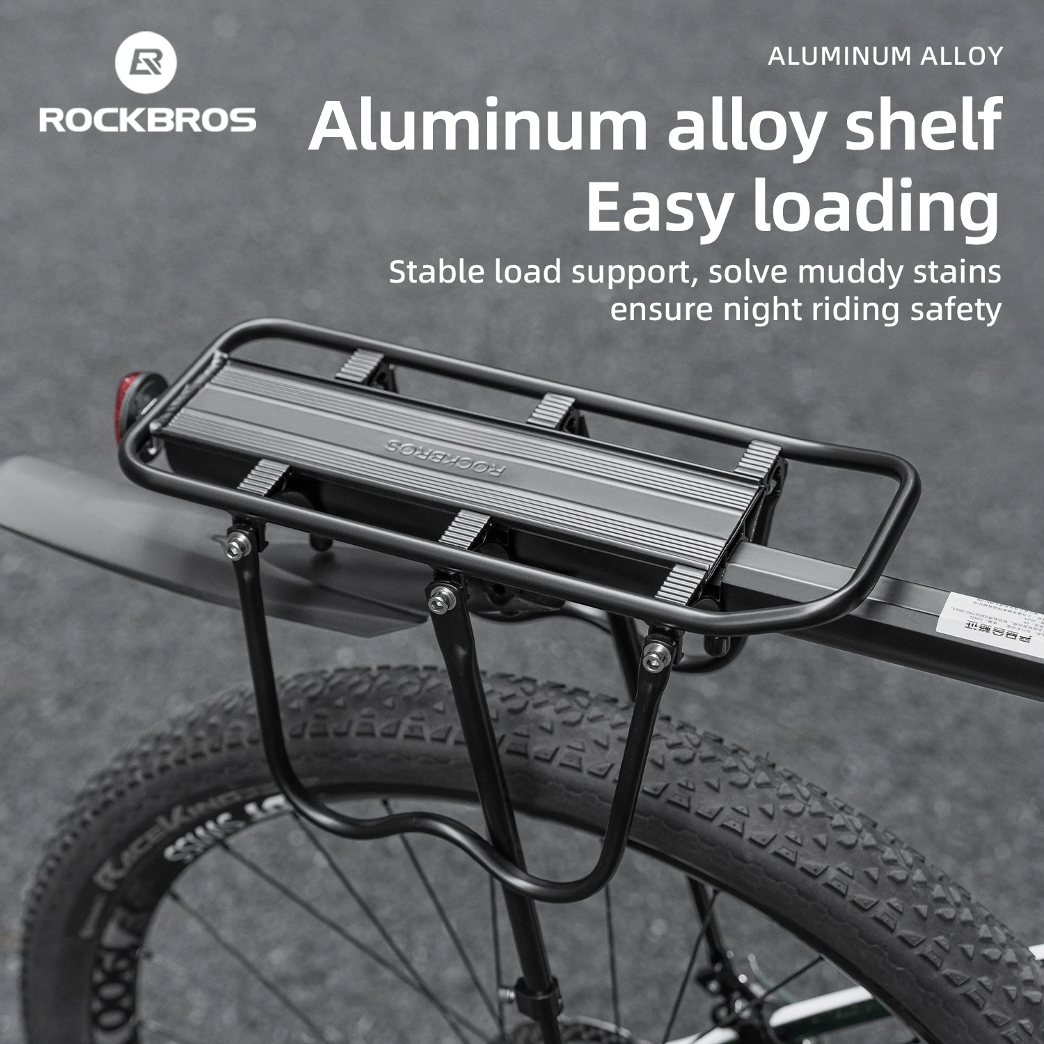 ROCKBROS Bike Rack Aluminum Alloy MTB Bike Bicycle Carrier Holder ...