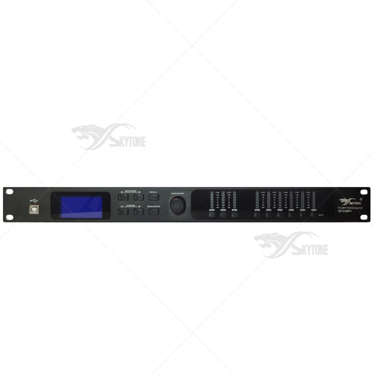 DF3.6SP + 7-Band 3 ingressi 6 uscite processore digitale Audio professionale