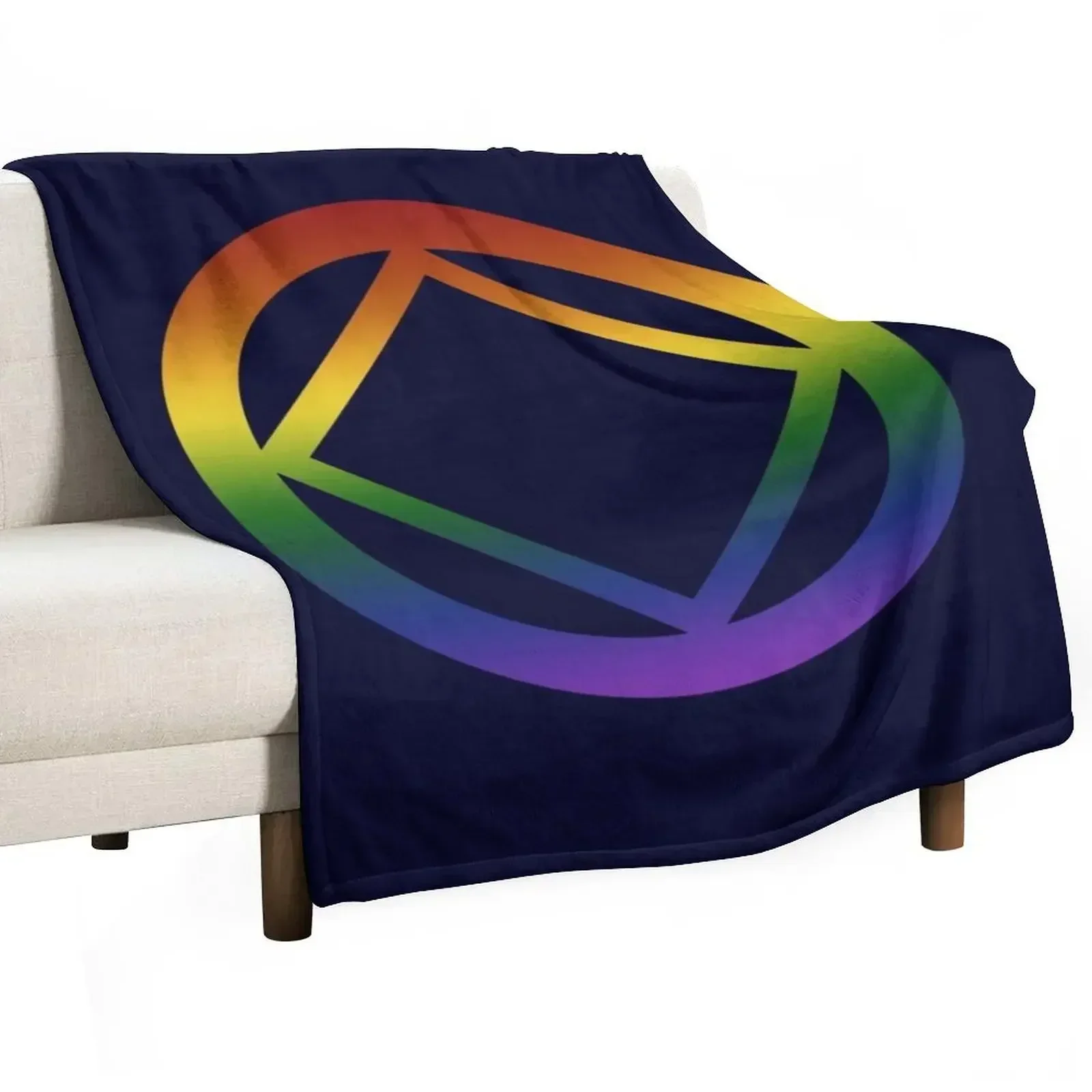 Narcotics Anonymous Rainbow Pride Symbol Throw Blanket For Decorative Sofa heavy to sleep halloween Blankets