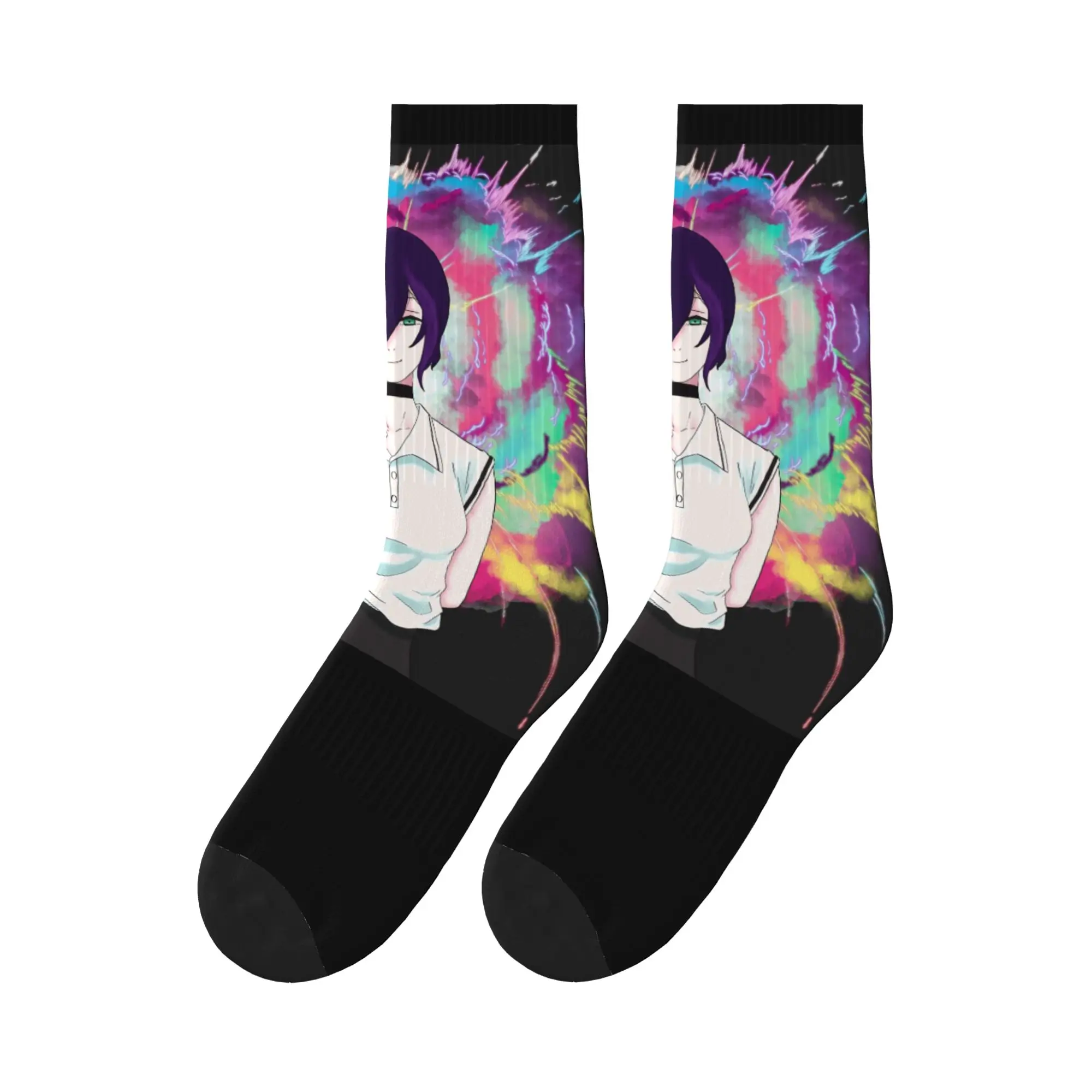 

Unisex Men Socks Reze ovie Anime Stockings Non Slip High Quality Socks Autumn Elegant Pattern Running Sports Socks