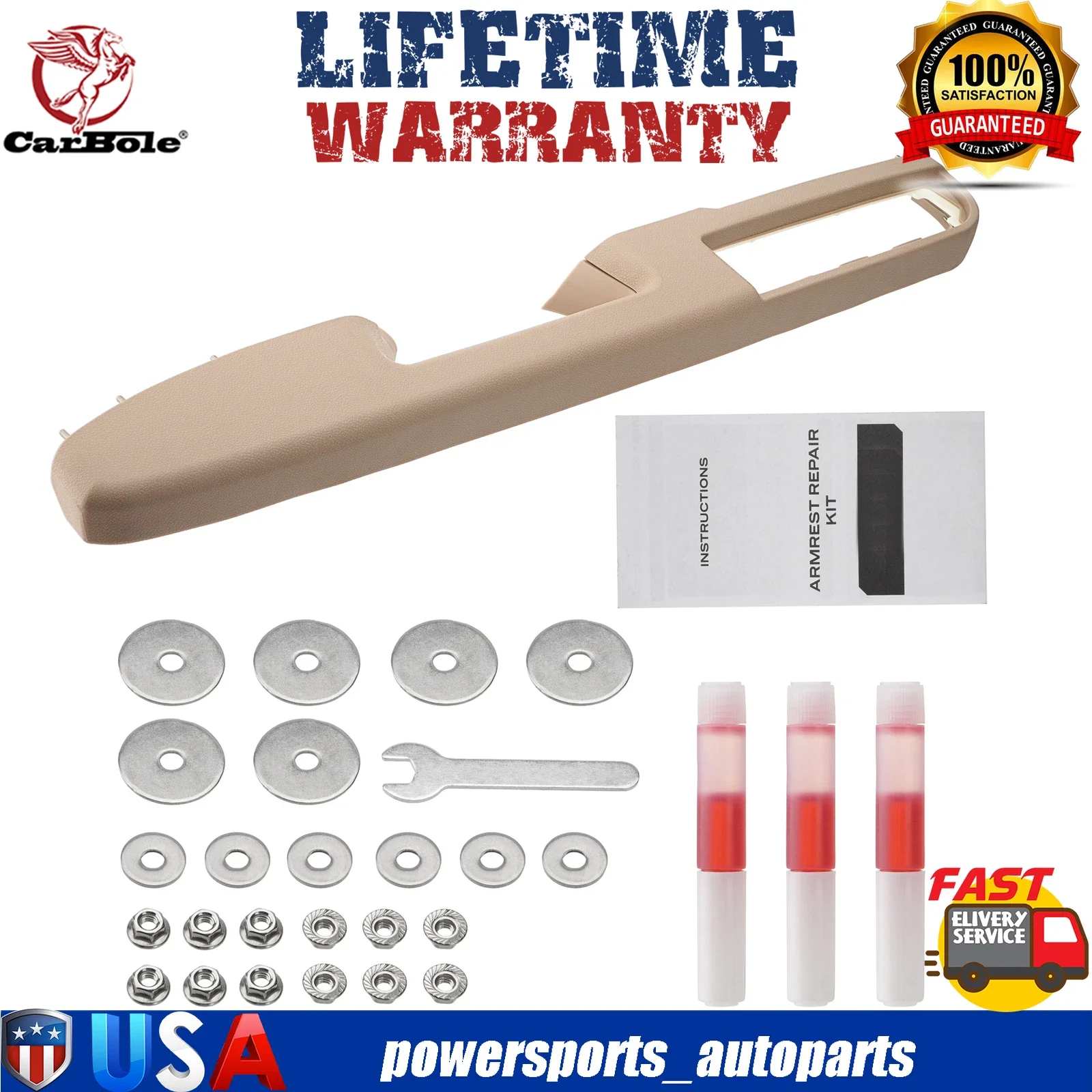 

1xFront Driver Side Door Armrest Repair For 2010-2014 Chevy GMC Tahoe Silverado