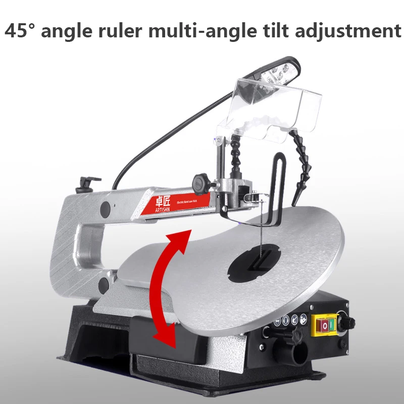 220V 180W Jigsaw Multifunctional Desktop Home Woodworking DIY Pull Flower Saw Hand Wire Saw Power Tools Small Wire Saw