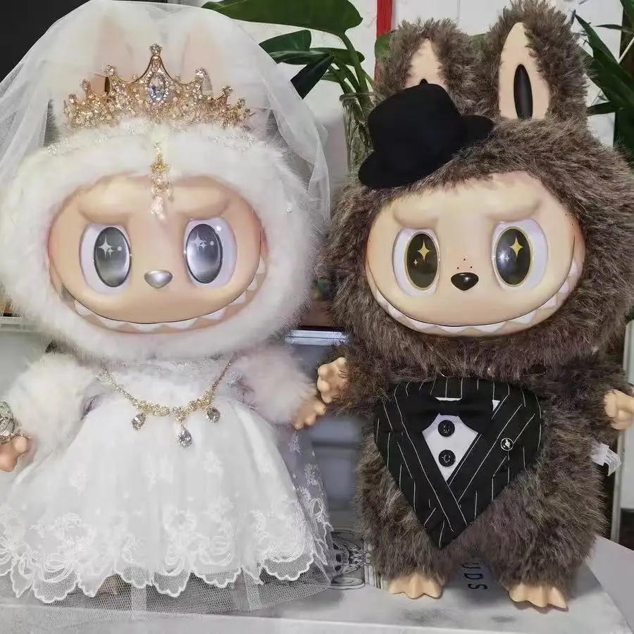 For 58cm Labubu Doll Wedding Clothes Set luxury Cute design Zimomo Advanced clothes designer labubu senior fashion brand Gift